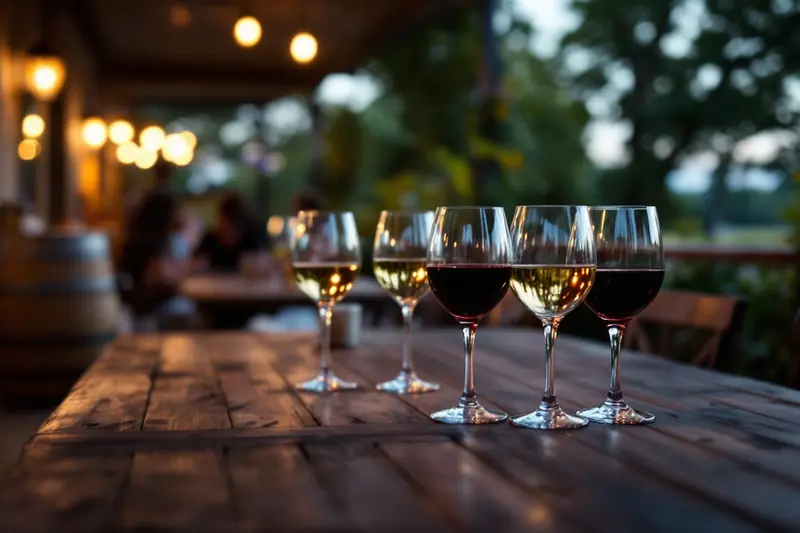 Wineries event space, illustrative image